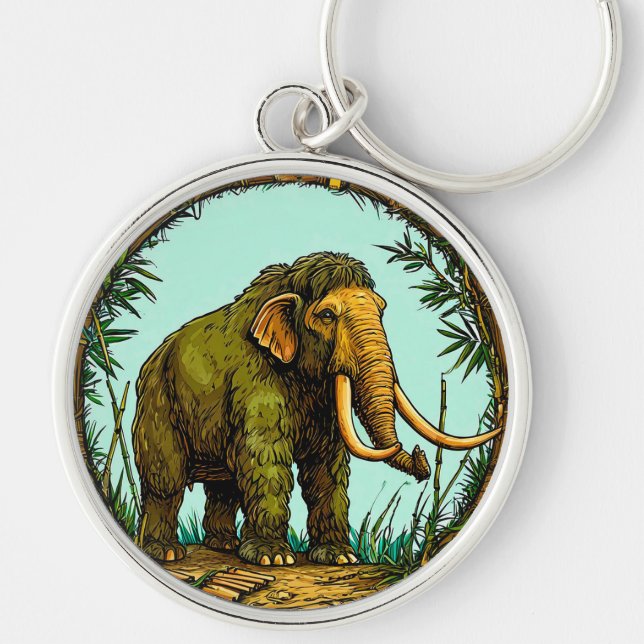 Woolly mammoth key ring (Front)