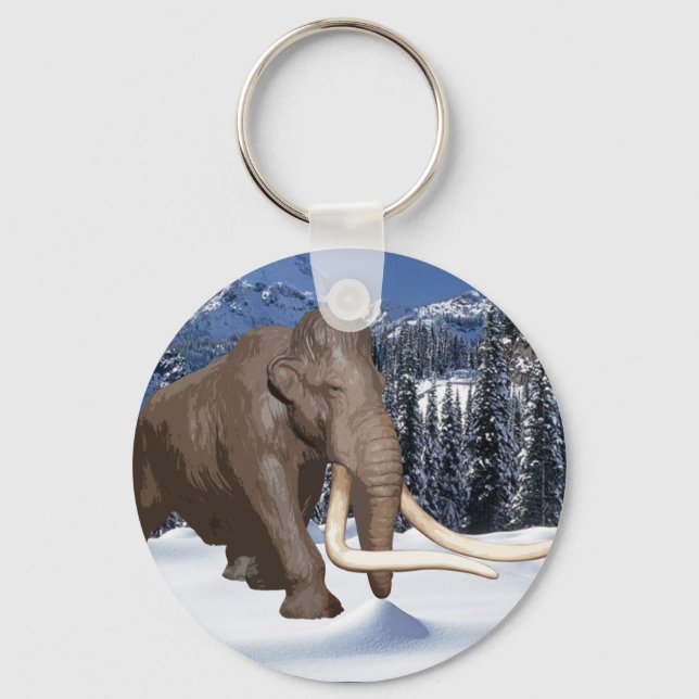 Woolly Mammoth Keychain (Front)