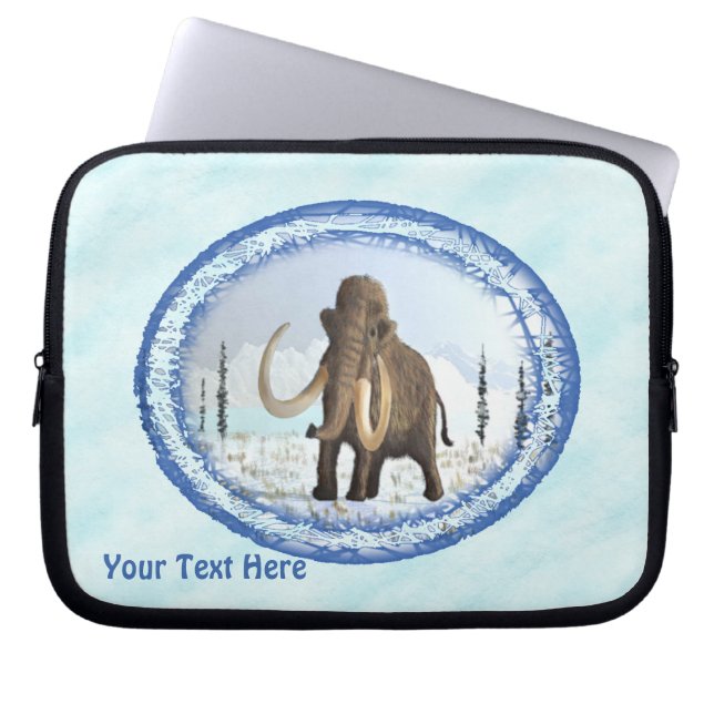 Woolly Mammoth Laptop Sleeve (Front)