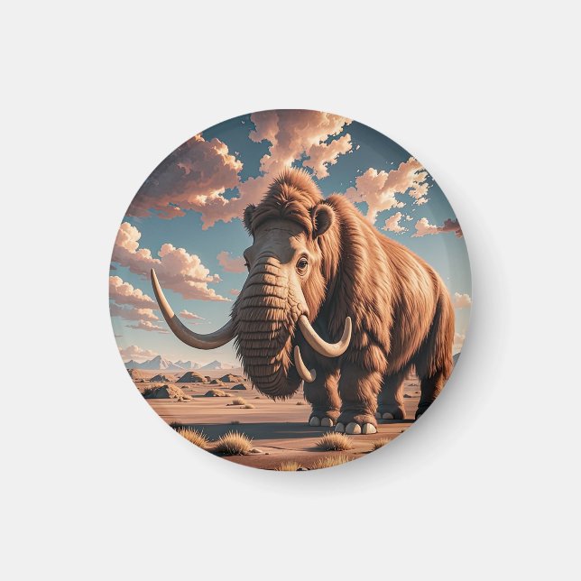 Woolly Mammoth Magnet (Front)