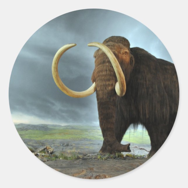 Woolly Mammoth Mod Destiny Classic Round Sticker (Front)