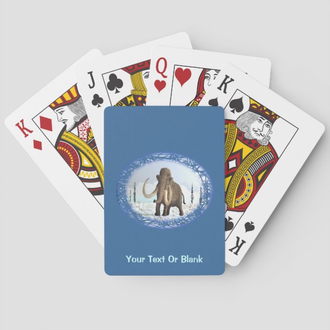 Woolly Mammoth Playing Cards (Back)
