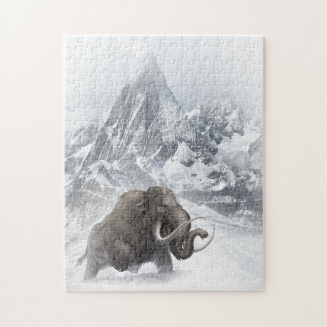 Woolly Mammoth Prehistoric Animal ice age  Jigsaw Puzzle (Vertical)