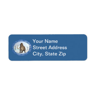 Woolly Mammoth Return Address Label