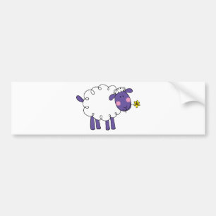 Woolly sheep bumper sticker