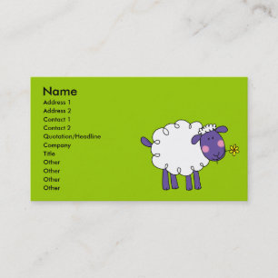 Woolly sheep business card