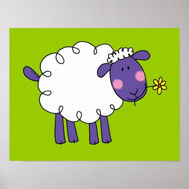 Woolly sheep poster (Front)