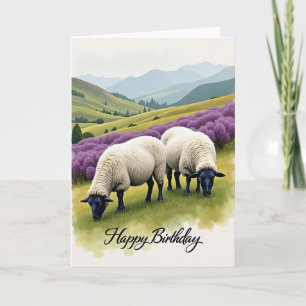 Woolly Sheep Sweet Birthday Card