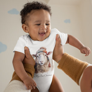 Woolly Wonderland, custom Baby Bodysuit