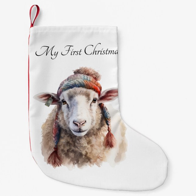 Woolly Wonderland, custom Small Christmas Stocking (Front)