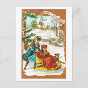 Woolson Spice Company Wishes You a Merry Christmas Holiday Postcard
