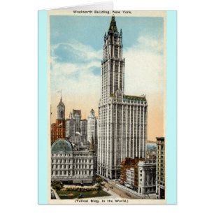 Woolworth Building New York Repro Vintage 1921