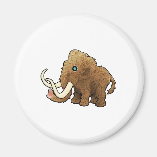 Wooly Mammoth Magnet (Front)