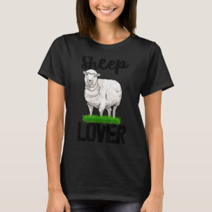 Wooly White Sheep Lover Tee Shirt Funny Furry Shee