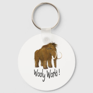 "Wooly World" Wooly Mammoth Key Ring