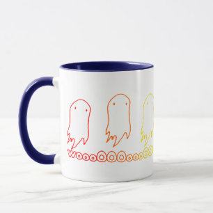 Wooo Rainbow Ghosts Mug