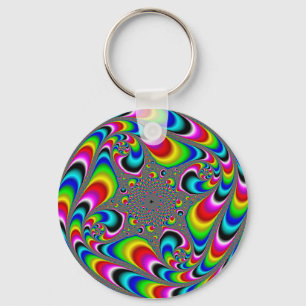 Woooo Mandelbrot Fractal Key Ring