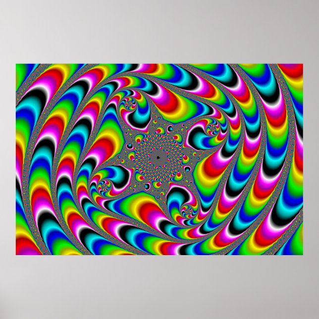 Woooo Mandelbrot Fractal Poster (Front)