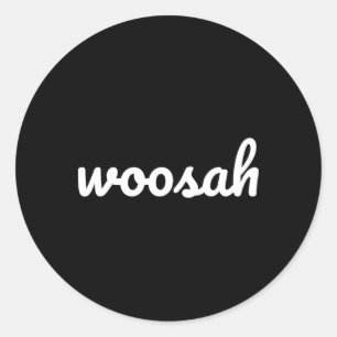 Woosah Calm Yoga Exhale Shirt Classic Round Sticker