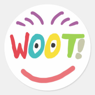 Woot! Classic Round Sticker