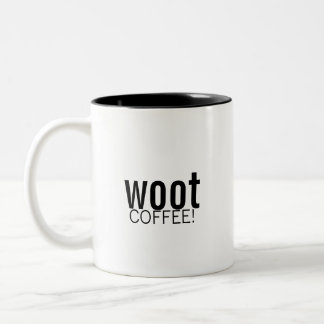 woot, COFFEE! Two-Tone Coffee Mug
