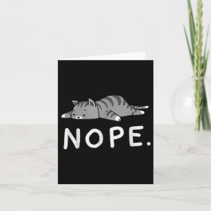 Woot Nope Cat Card