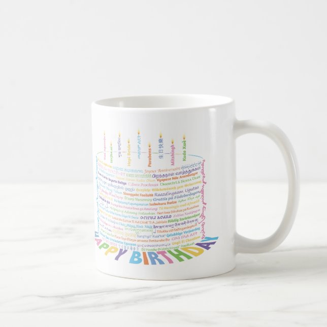 Wor(l)d Birthday Cake Mug (Right)