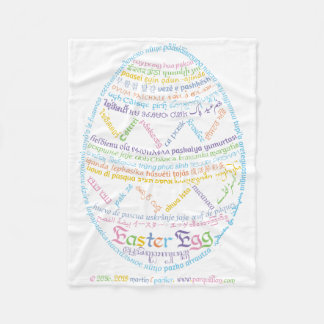Wor(l)d Easter Egg Fleece Blanket