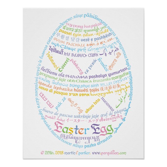 Wor(l)d Easter Egg Poster (Front)