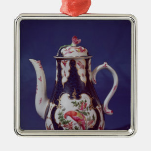Worcester coffee pot, decorated with birds metal tree decoration