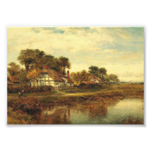 Worcester Cottages by Leader Benjamin Williams Photo Print