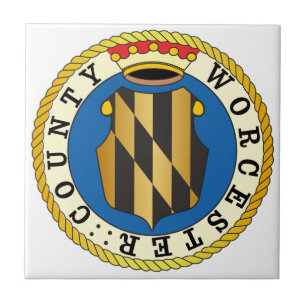 Worcester County seal Ceramic Tile