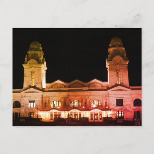 Worcester, MA Vintage Railroad Station Postcard