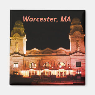 Worcester, Massachusetts Historical Train Station Magnet