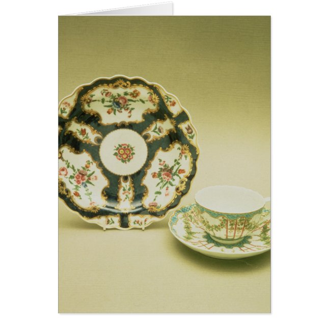 Worcester porcelain plate with blue decoration (Front)