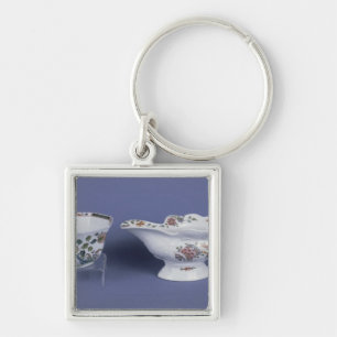 Worcester shaped oval sauce boat and octagonal key ring
