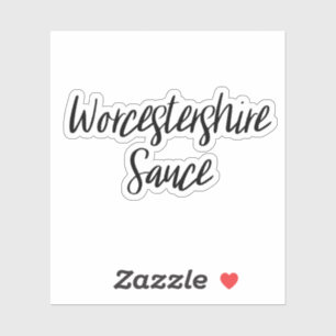 Worcestershire Sauce Storage Sticker