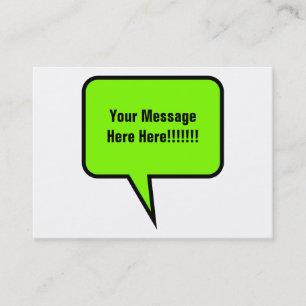 Word Balloon Business Card