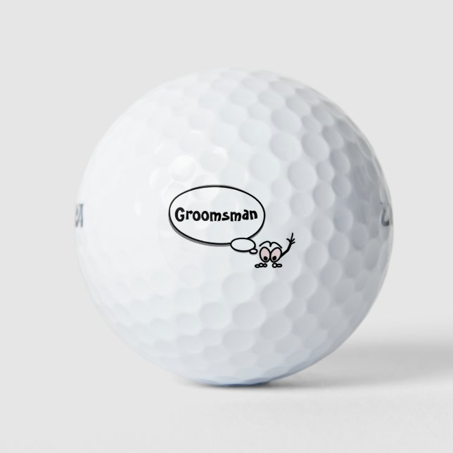 Word Bubble Customisable Golf Balls (Front)