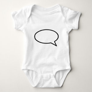Word Bubble Right Trans The MUSEUM Zazzle Gifts Baby Bodysuit