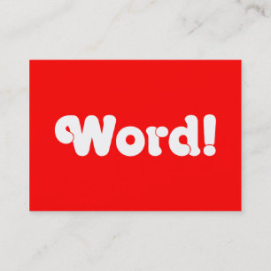 Word! Business Card