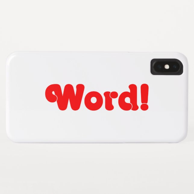 Word! Case-Mate iPhone Case (Back (Horizontal))
