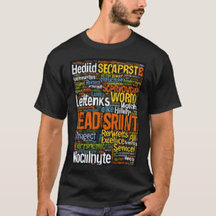 Word cloud: leadership, service, integrity, team T-Shirt