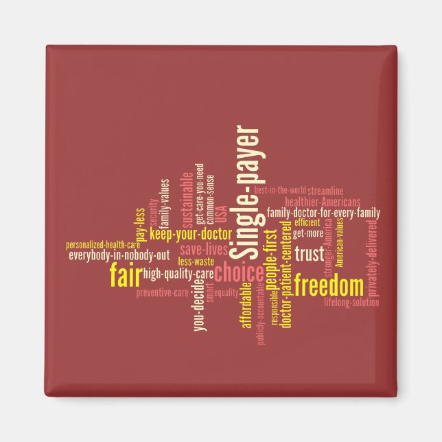 Word Cloud Magnet (Front)