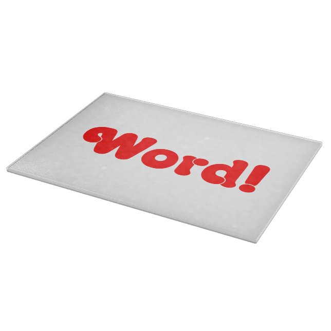 Word! Cutting Board (Corner)