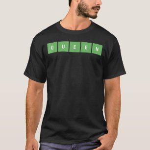 Word Game Crossword Puzzle Queen T-Shirt