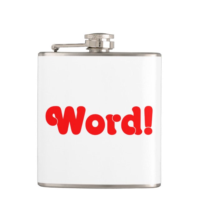 Word! Hip Flask (Front)