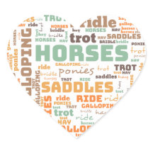 WORD HORSE STICKER