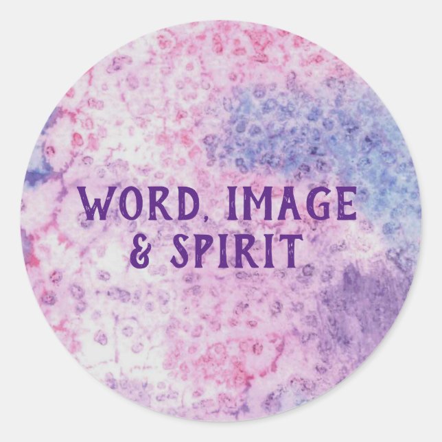 Word, Image & Spirit Classic Round Sticker (Front)