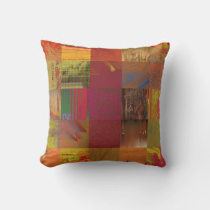 Word Juggler Glitch Art Data Corruption Abstract Cushion